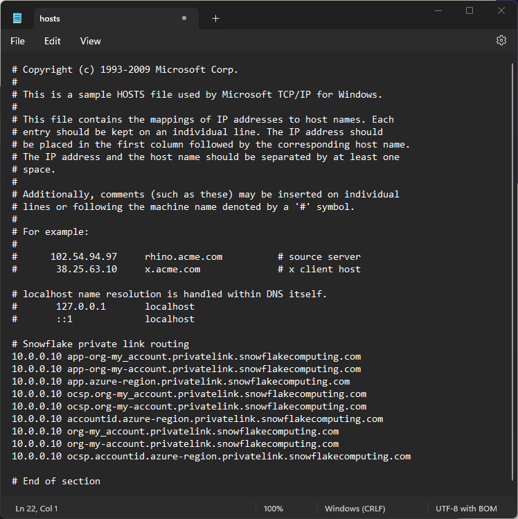 hosts Notepad